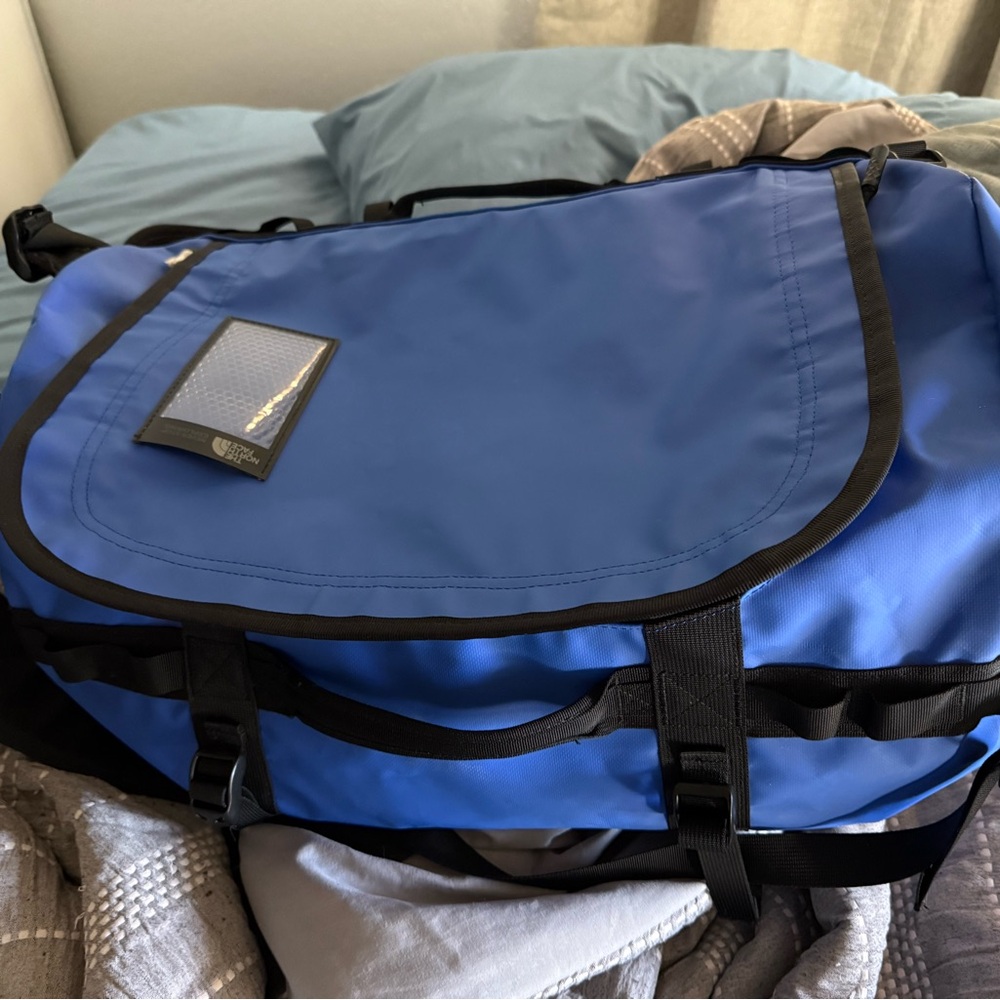The North Face Blue Duffel Bag